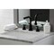 Fauceture FSC8950CKL Kaiser Widespread Bathroom Faucet W/Brass Pop-Up, Matte Blk FSC8950CKL - alternate 3